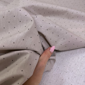 Ранфорс точка на дымчато-сером