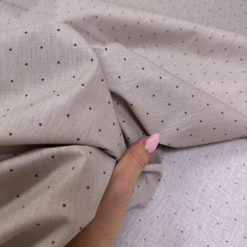 Ранфорс точка на дымчато-сером