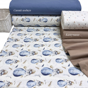 Ранфорс в.шары синие 03