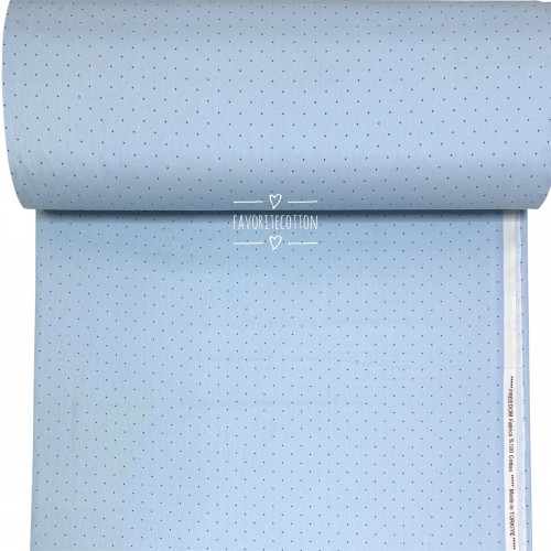 Ранфорс точка на голубом