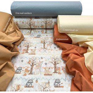 Ранфорс лесная роща терракот