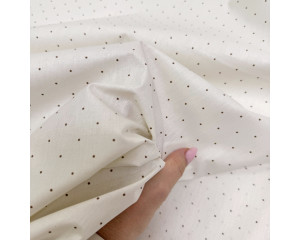 Ранфорс точка на кремовом