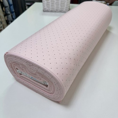 Ранфорс точка на розовом