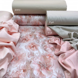 Сатин цветы 134