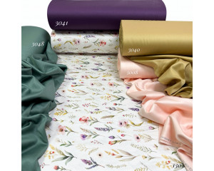 Сатин цветы 130