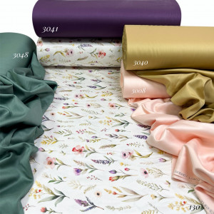 Сатин цветы 130