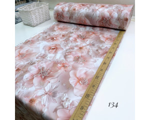 Сатин цветы 134