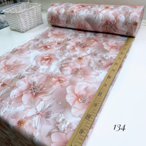 Сатин цветы 134