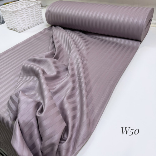 Страйп-сатин W 50 (пепельная сирень)