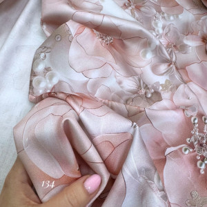 Сатин цветы 134