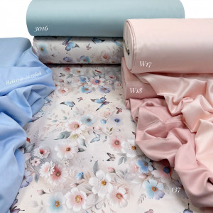 Сатин цветы 137