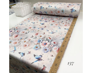 Сатин цветы 137