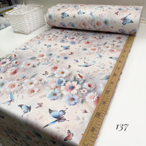 Сатин цветы 137