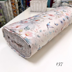 Сатин цветы 137