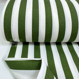 DUCK полоска темно-оливковый круп