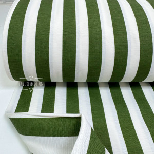 DUCK полоска темно-оливковый круп