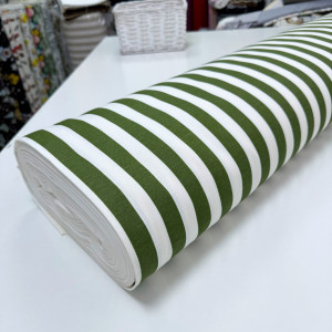 DUCK полоска темно-оливковый круп