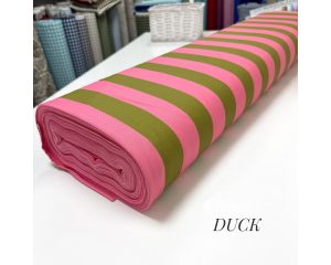 DUCK полоска лаймово-розовая