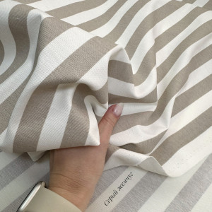 DUCK полоска серый жемчуг круп