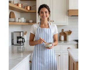 DUCK полоска небесно-голубая круп
