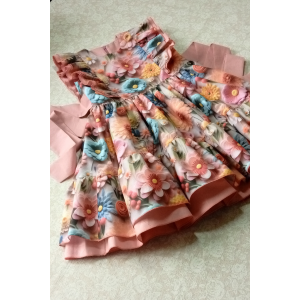 Ранфорс 5D цветы фетр