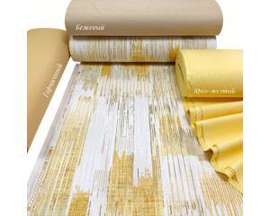 Ранфорс штрихи желтые 