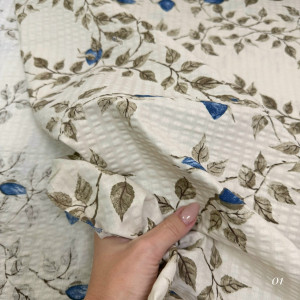 Ранфорс жатый цветы 01