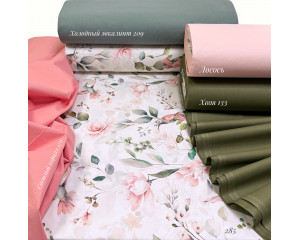 Ранфорс цветы 285