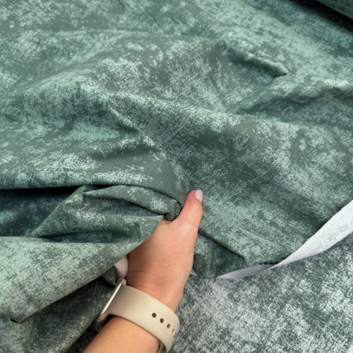 Ранфорс мрамор пыльный изумруд 