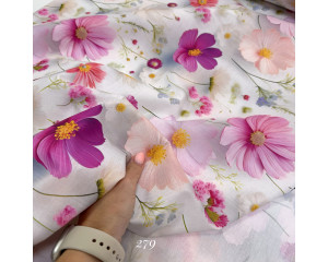 Ранфорс цветы 279