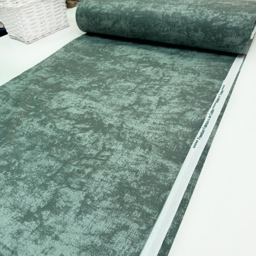 Ранфорс мрамор пыльный изумруд 