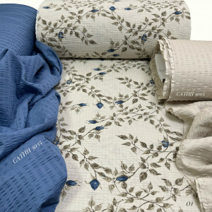 Ранфорс жатый цветы 01