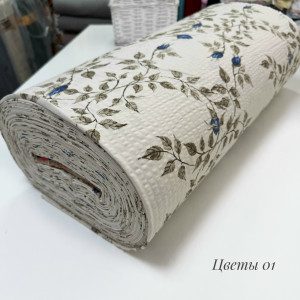 Ранфорс жатый цветы 01