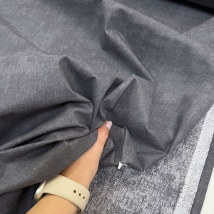 Ранфорс мрамор темный графит