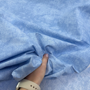 Ранфорс мрамор небесно-голубой 