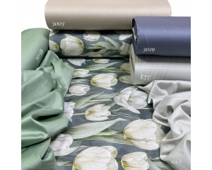 Сатин цветы 122/1