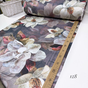 Сатин цветы 128