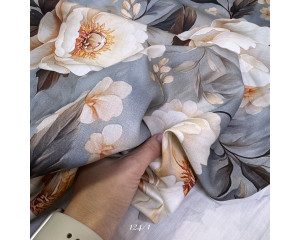 Сатин цветы 124/1