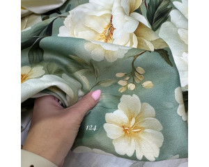 Сатин цветы 124