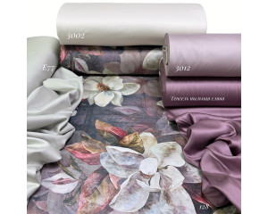 Сатин цветы 128