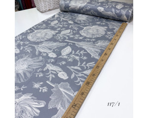 Сатин цветы 117/1