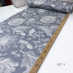 Сатин цветы 117/1