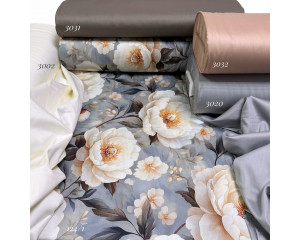 Сатин цветы 124/1