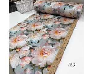 Сатин цветы 123