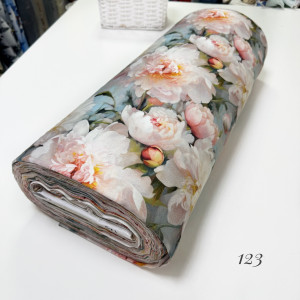 Сатин цветы 123