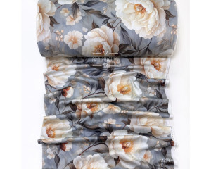Сатин цветы 124/1