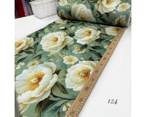 Сатин цветы 124