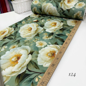 Сатин цветы 124