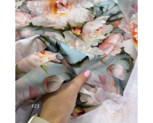 Сатин цветы 123