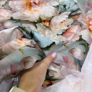 Сатин цветы 123